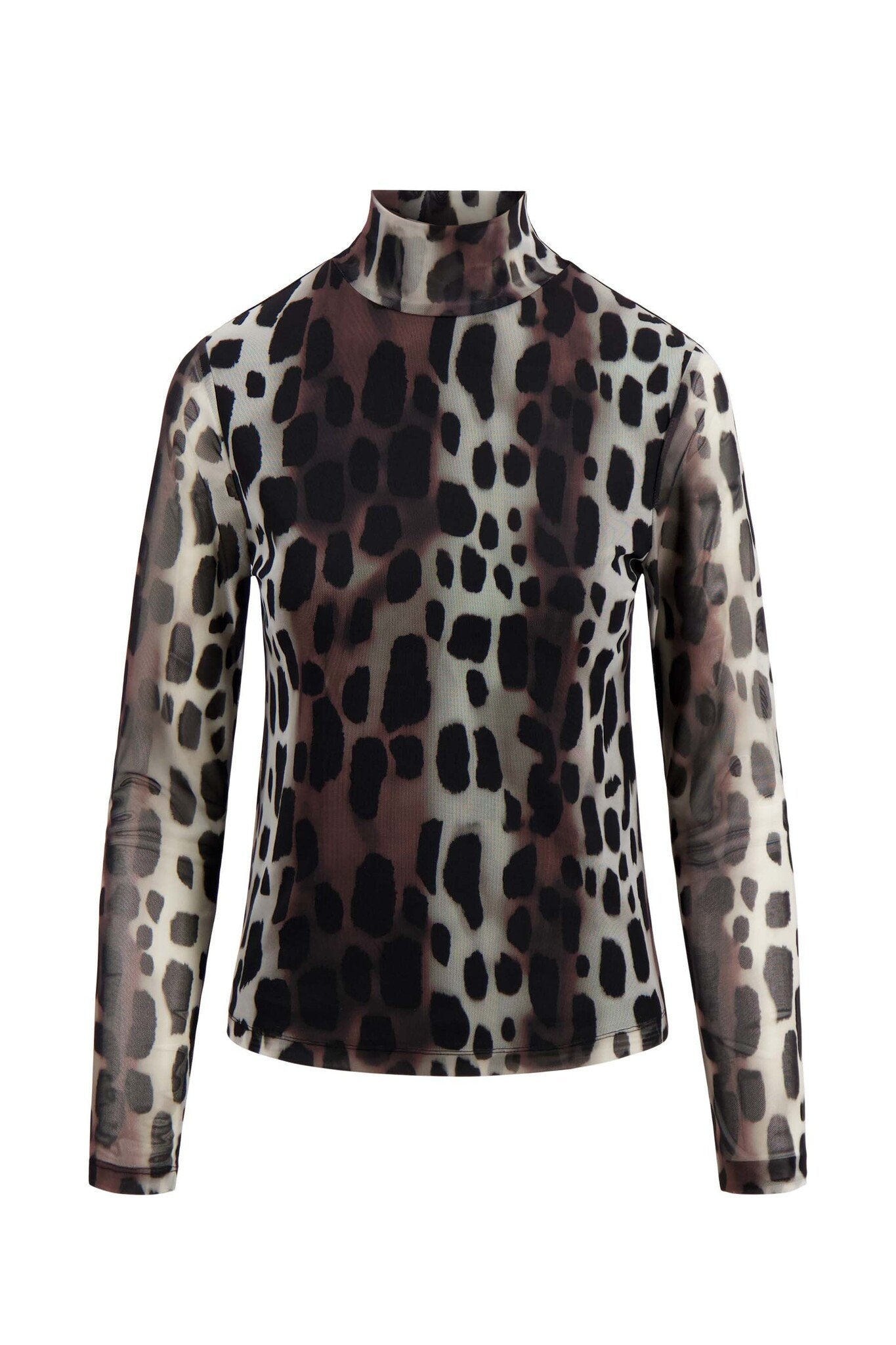 Zusss | Top mesh met giraf print