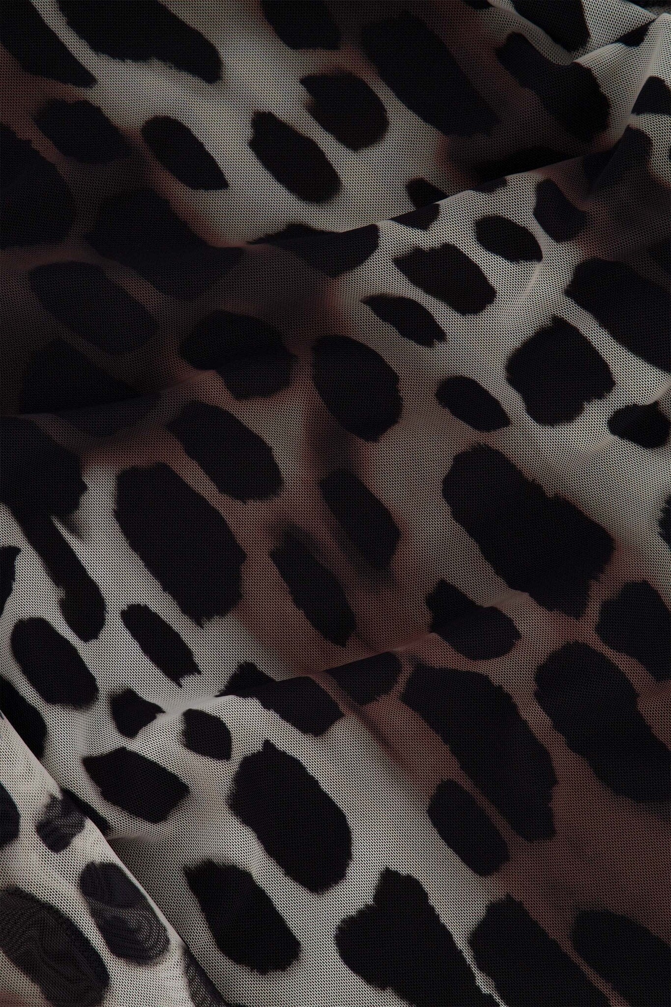 Zusss | Top mesh met giraf print