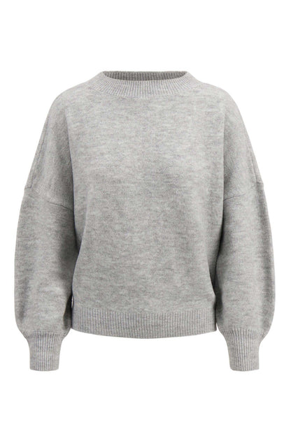 Zusss | Trui met hartje middengrijs