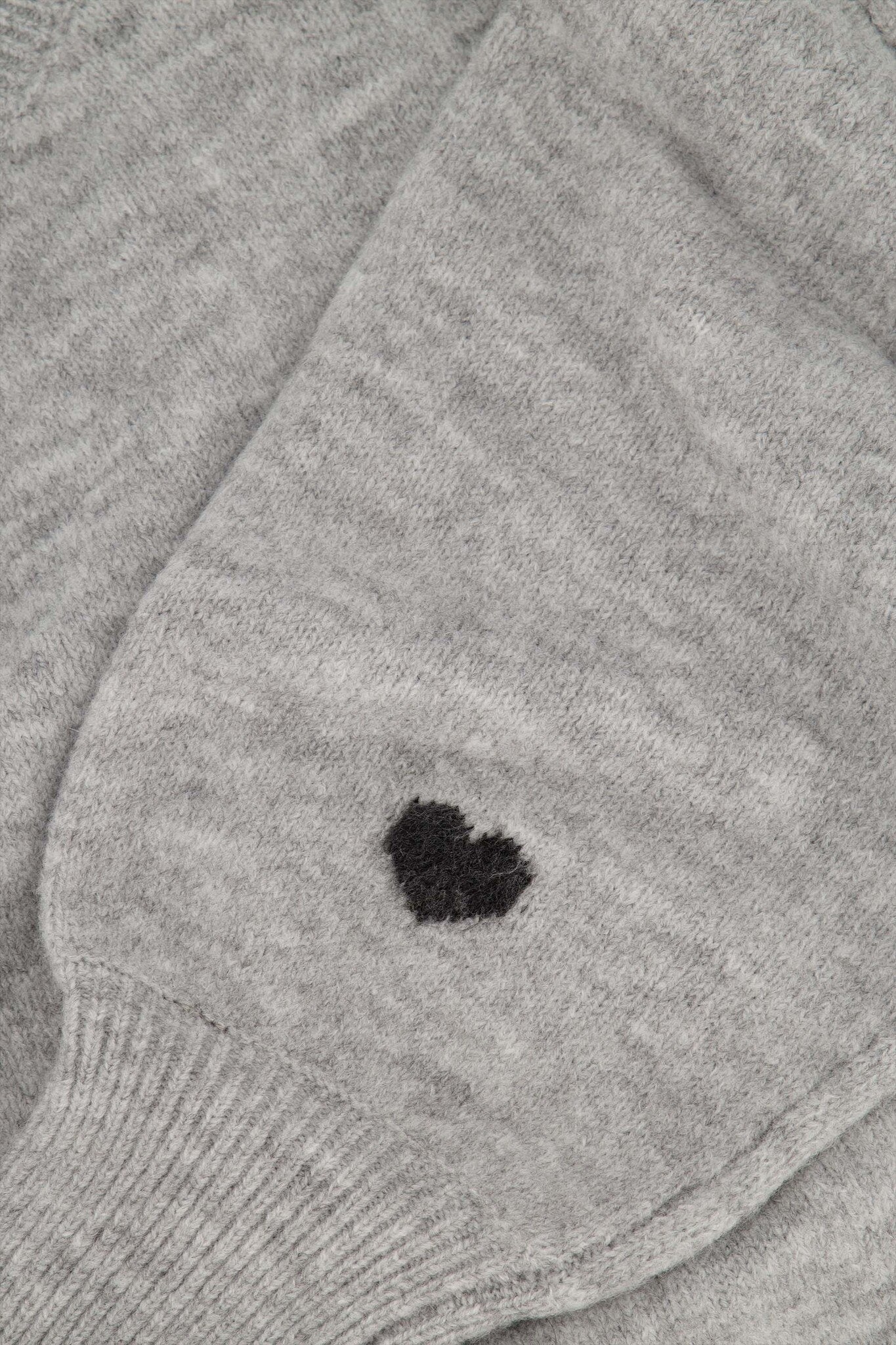 Zusss | Trui met hartje middengrijs