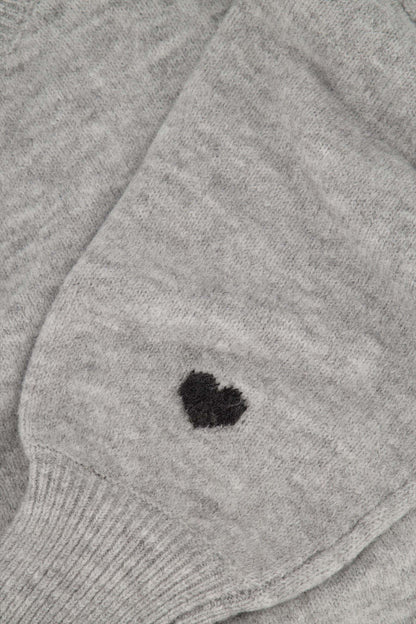 Zusss | Trui met hartje middengrijs