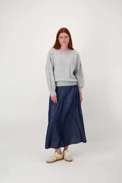 Zusss | Trui met hartje middengrijs