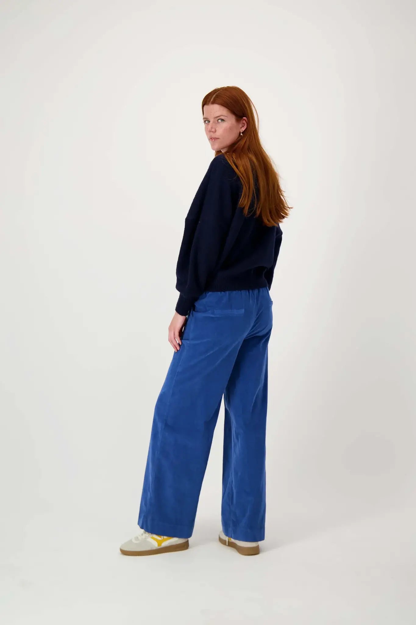 Zusss | Trui met detail navy/sporty blue