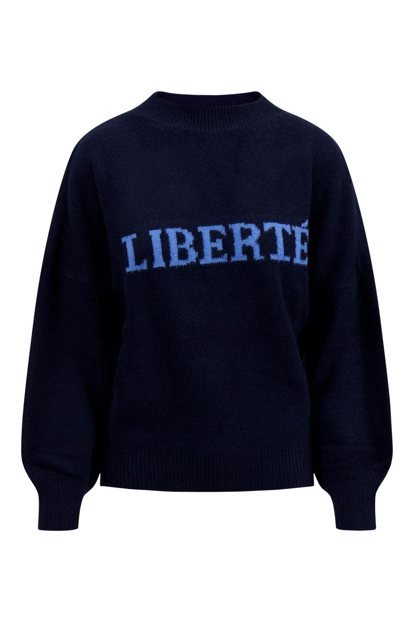 Zusss | Trui met detail navy/sporty blue