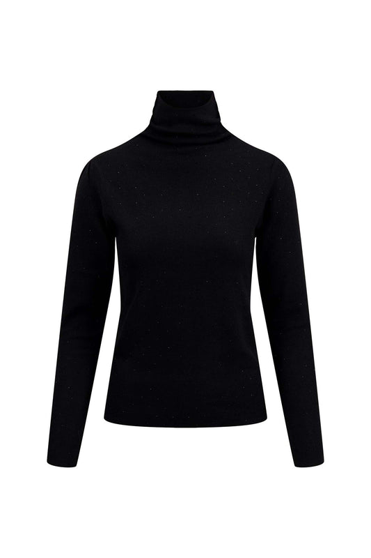 Zusss | Trui met strass steentjes zwart