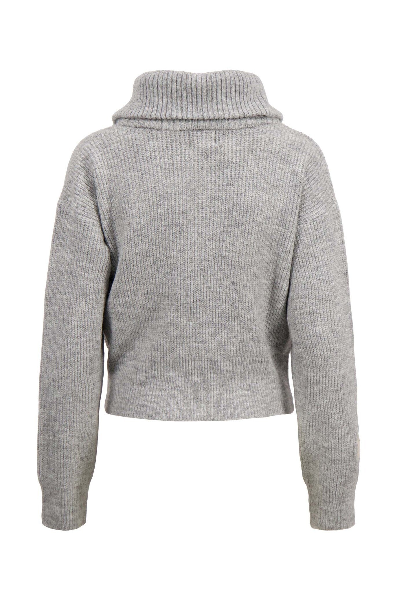 Zusss | Trui met rits middengrijs