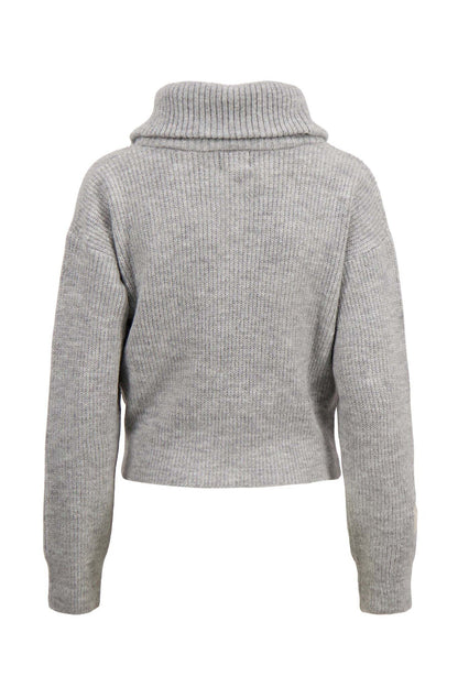 Zusss | Trui met rits middengrijs