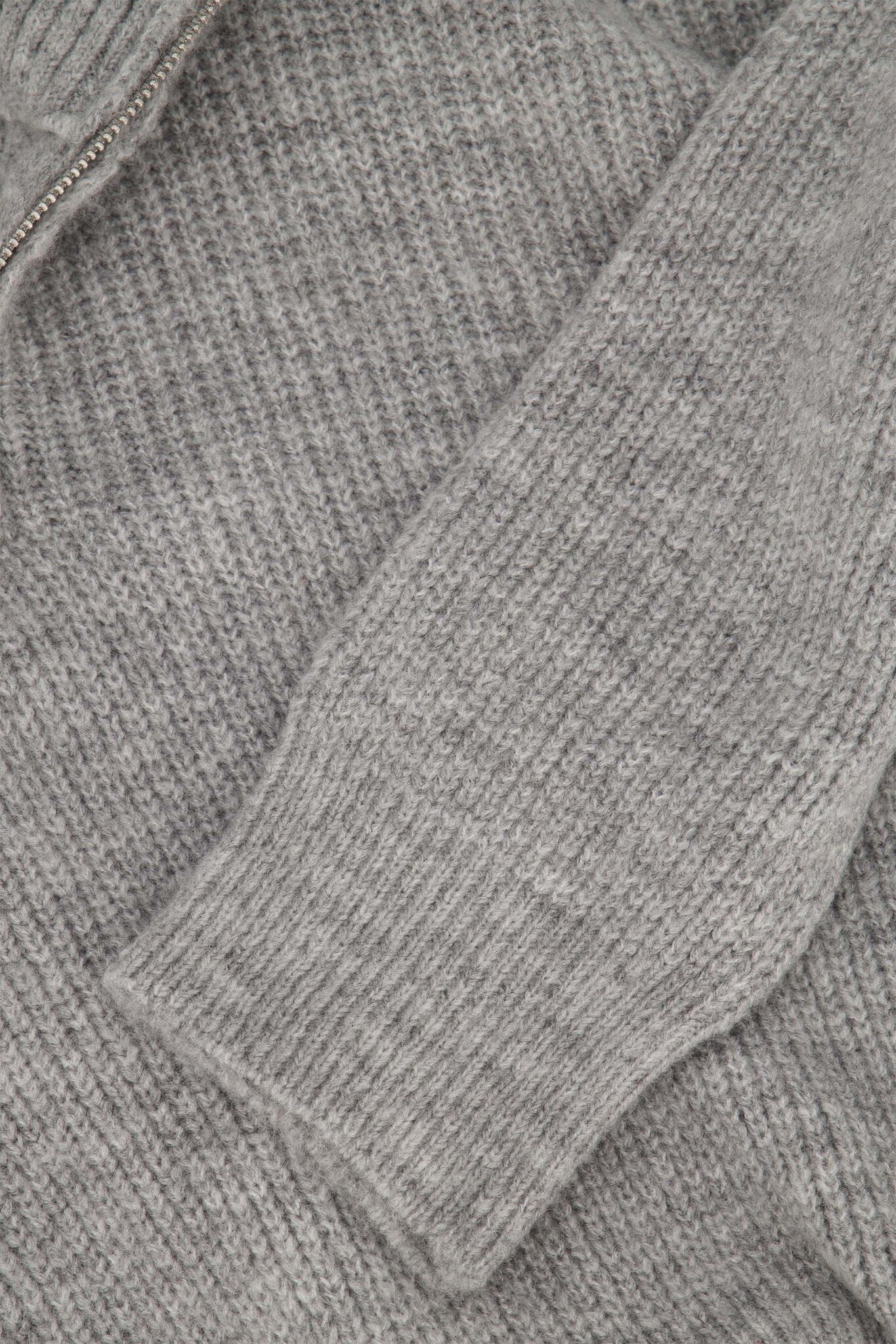 Zusss | Trui met rits middengrijs