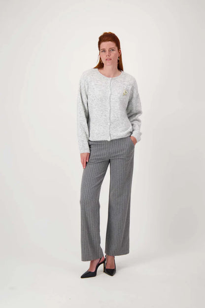 Zusss | Basic-Cardigan in Mittelgrau