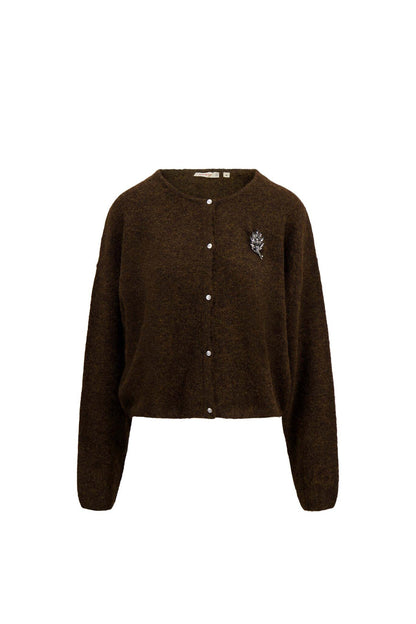 Zusss | Vestje basic chocoladebruin