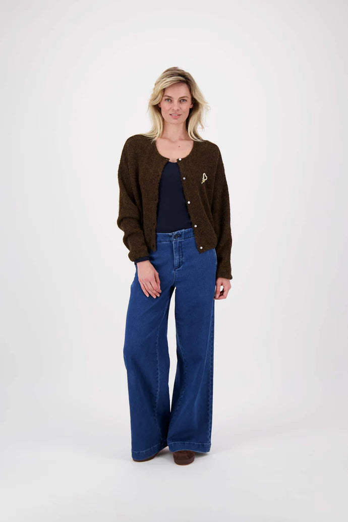 Zusss | Vestje basic chocoladebruin