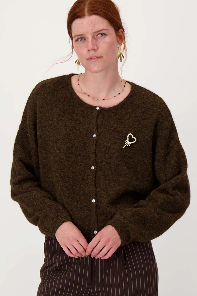 Zusss | Vestje basic chocoladebruin