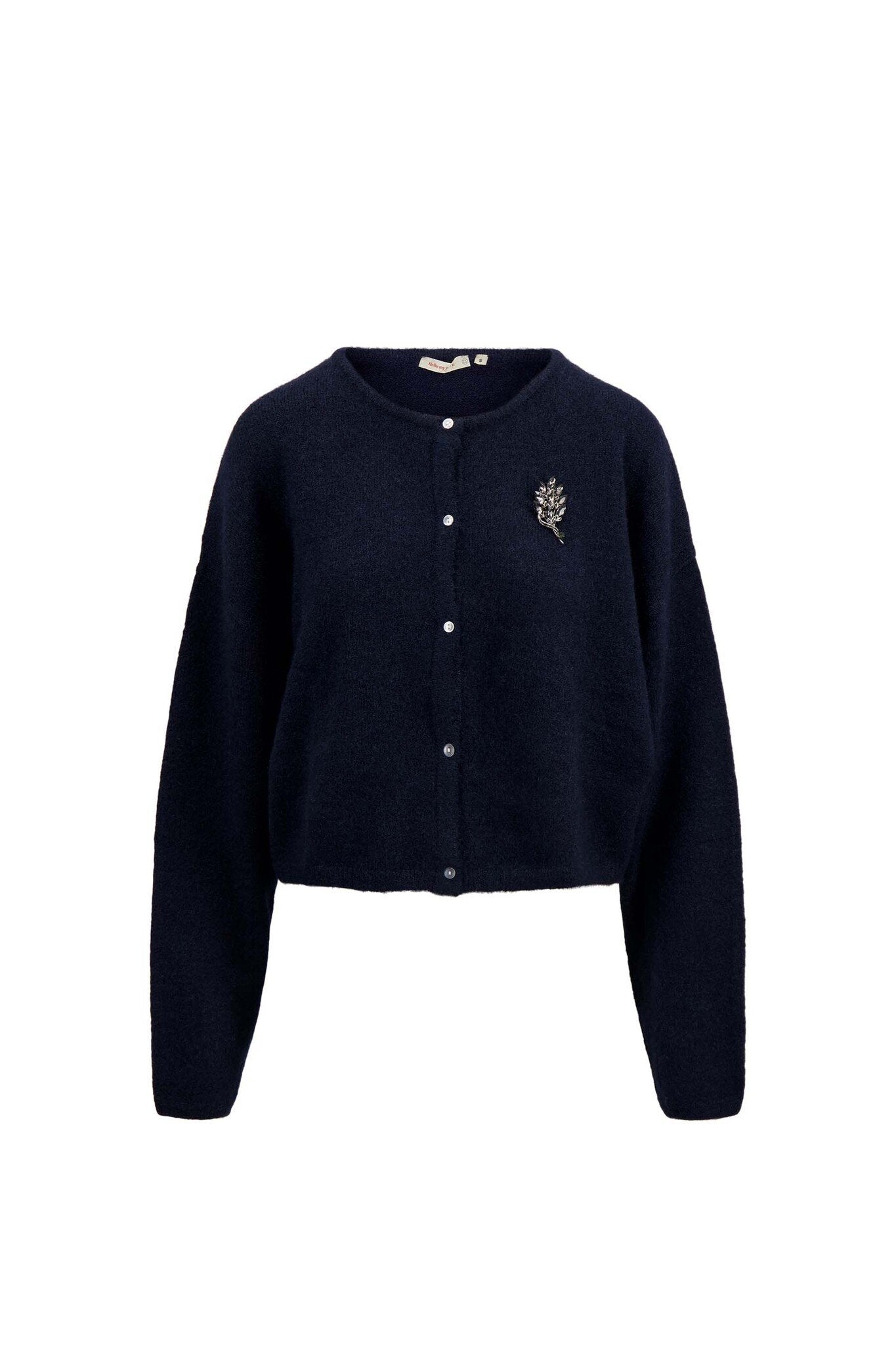 Zusss | Schlichter nachtblauer Cardigan