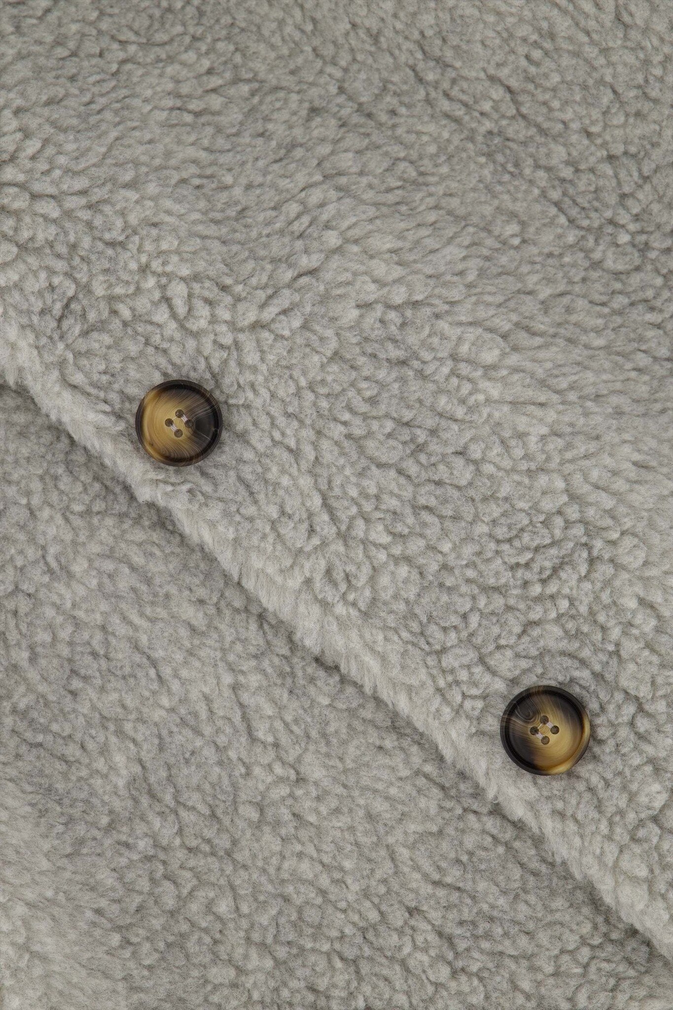 Zusss | Gilet teddy kort middengrijs