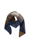 Zusss | Sjaal triangle met ruit navy