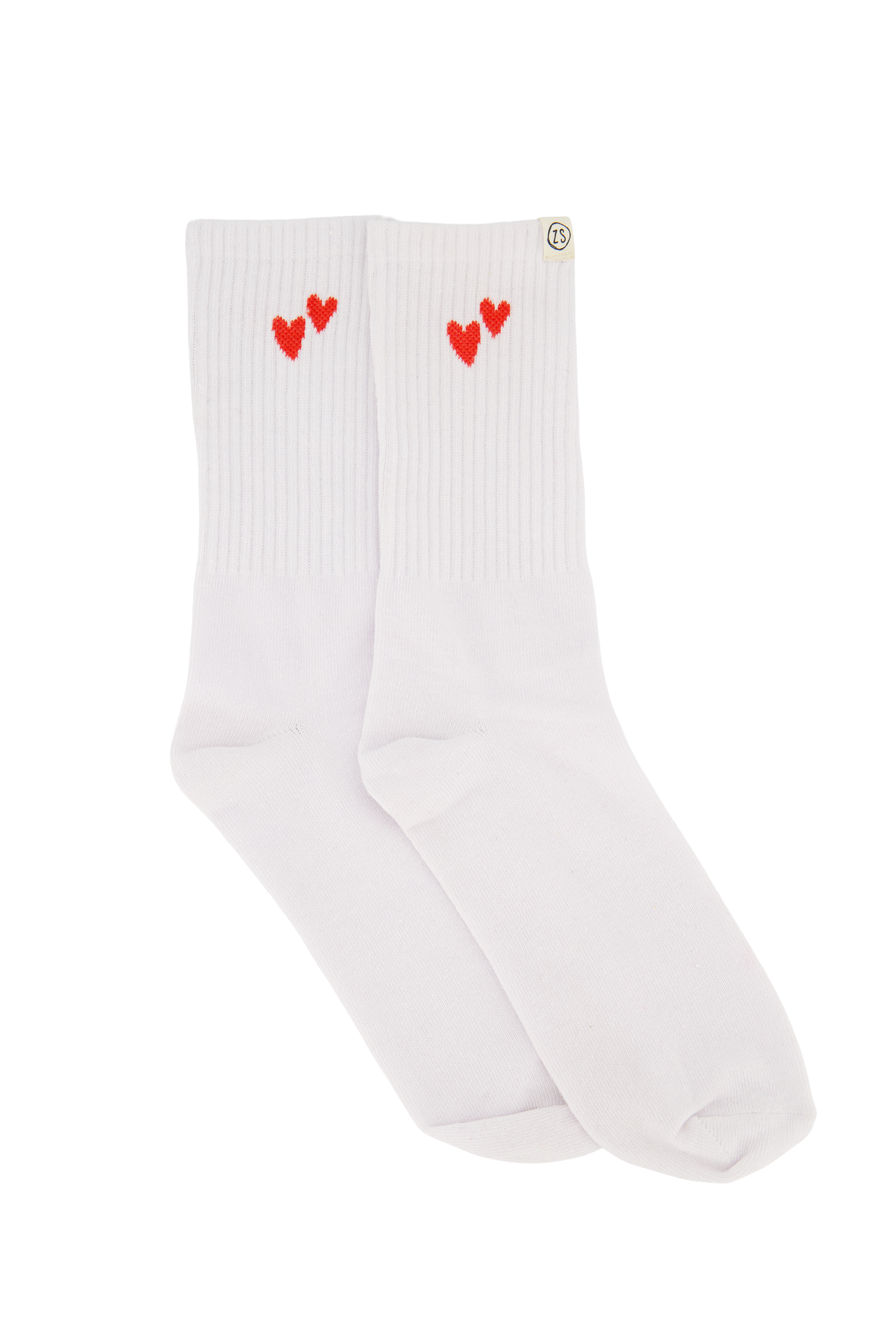 Zusss | Socken in einer Box weiß/rot