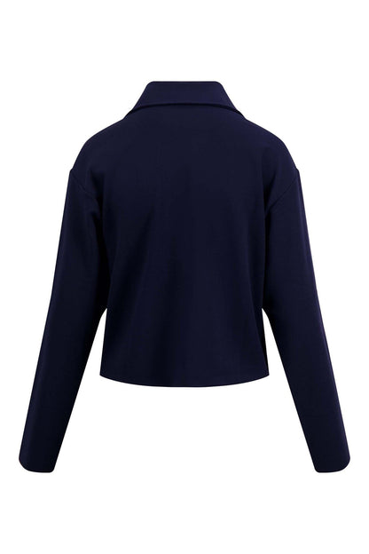 Zusss | Kurze Jacke mit Taschen, marineblau