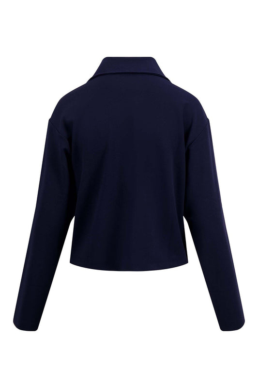 Zusss | Kurze Jacke mit Taschen, marineblau