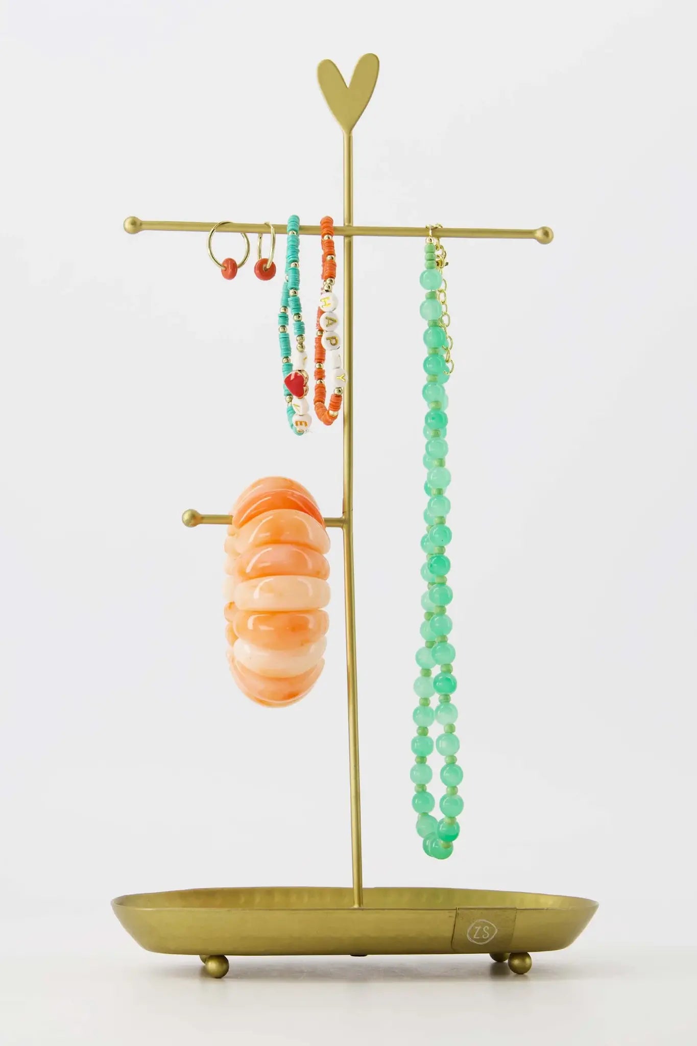 Zusss | Kralenarmband happy oranje