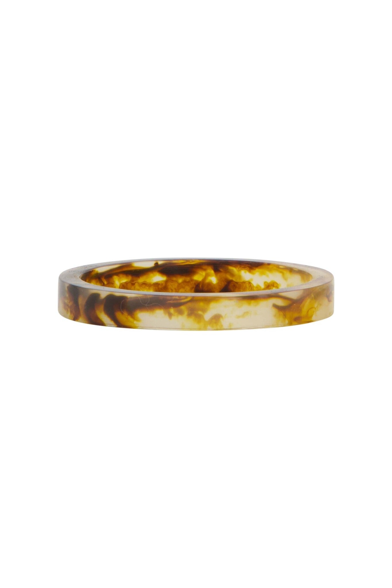 Zusss | Armbänder aus braunem Harz, Set 2