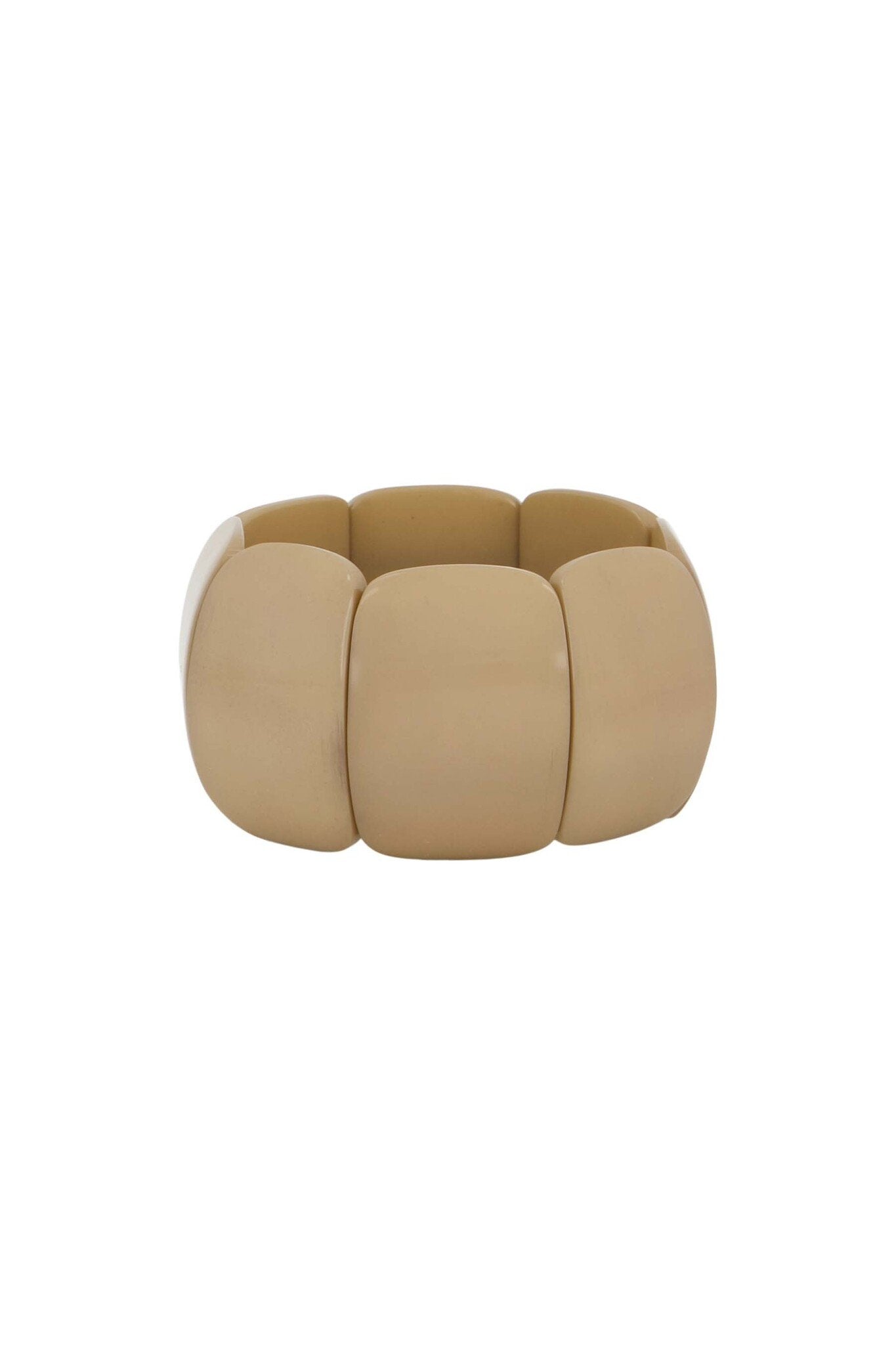 Zusss | Armband brede kralen humus