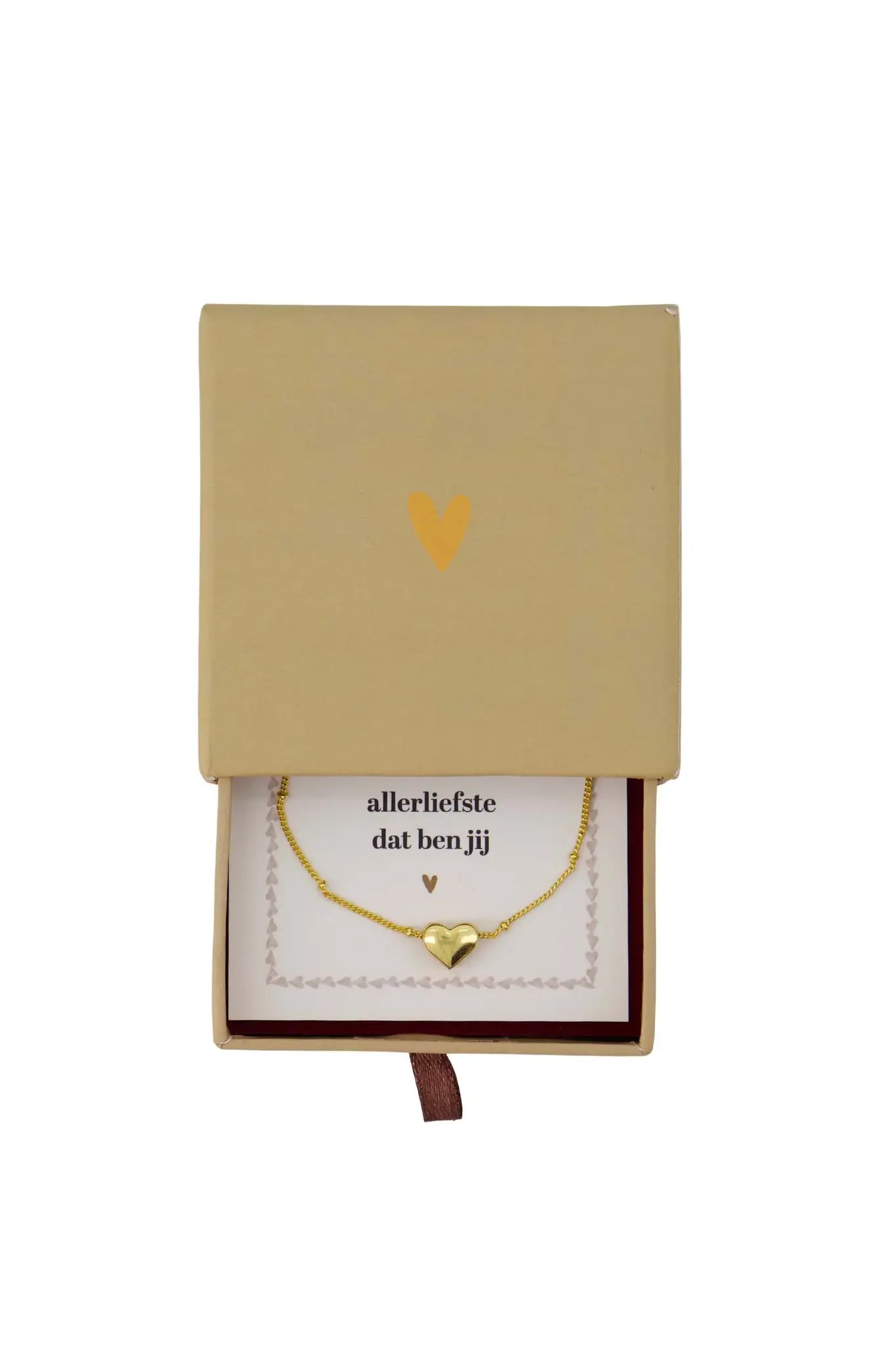Zusss | Ketting hartje in schuifdoosje Allerliefste
