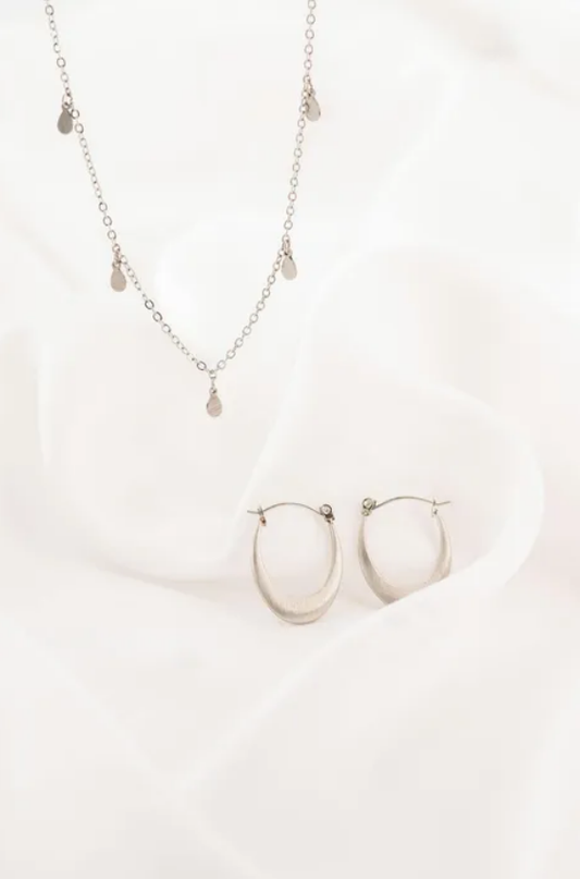 Zusss | Ketting met druppeltjes zilver