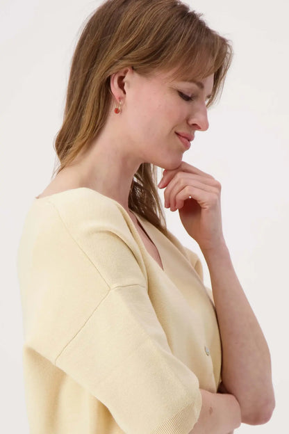 Zusss | Oorbellen met rondje oranje