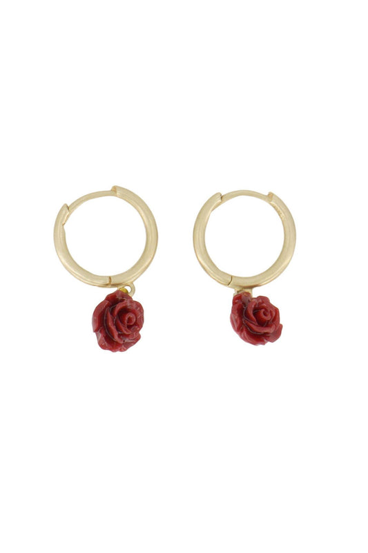 Zusss | Oorbellen met roosje goud