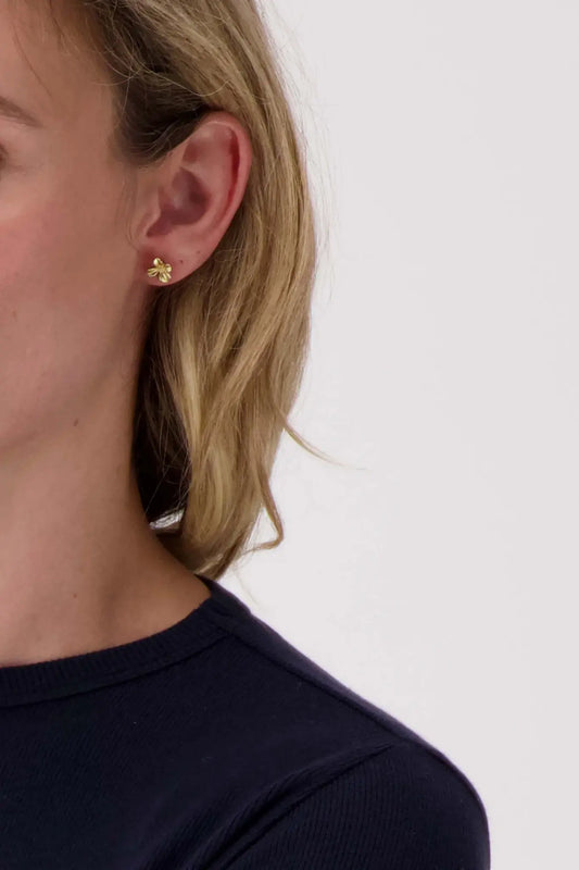 Zusss | Oorbellen studs bloem goud