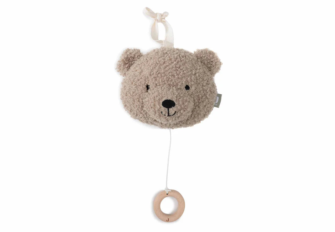Jollein | Musikaufhänger Teddybär olivgrün