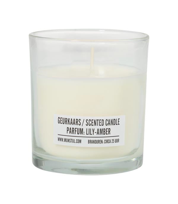 Mijn Stijl | Geurkaars in glas Lily amber