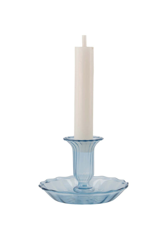 Zusss | Kandelaar glas blauw