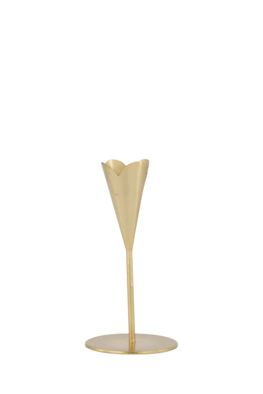 Zusss | Kerzenständer aus Metall, Herz, Gold