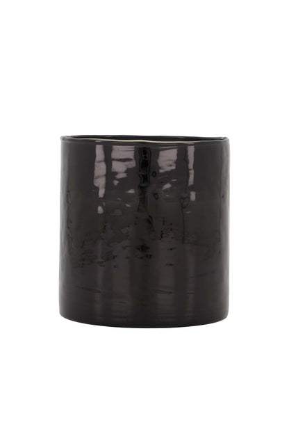 Zusss | Waxinelichthouder gehamerd antraciet