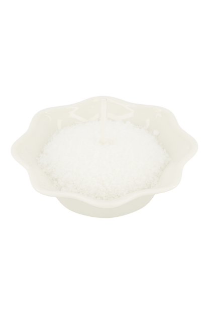 Zusss | Waxinelichthouder keramiek schulp wit