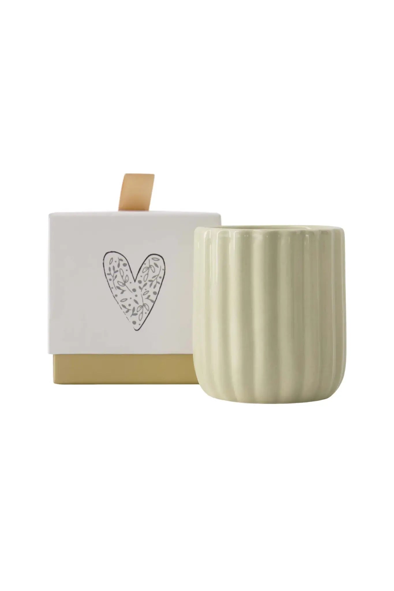 Zusss | Duftkerze aus Keramik in einer Herzbox