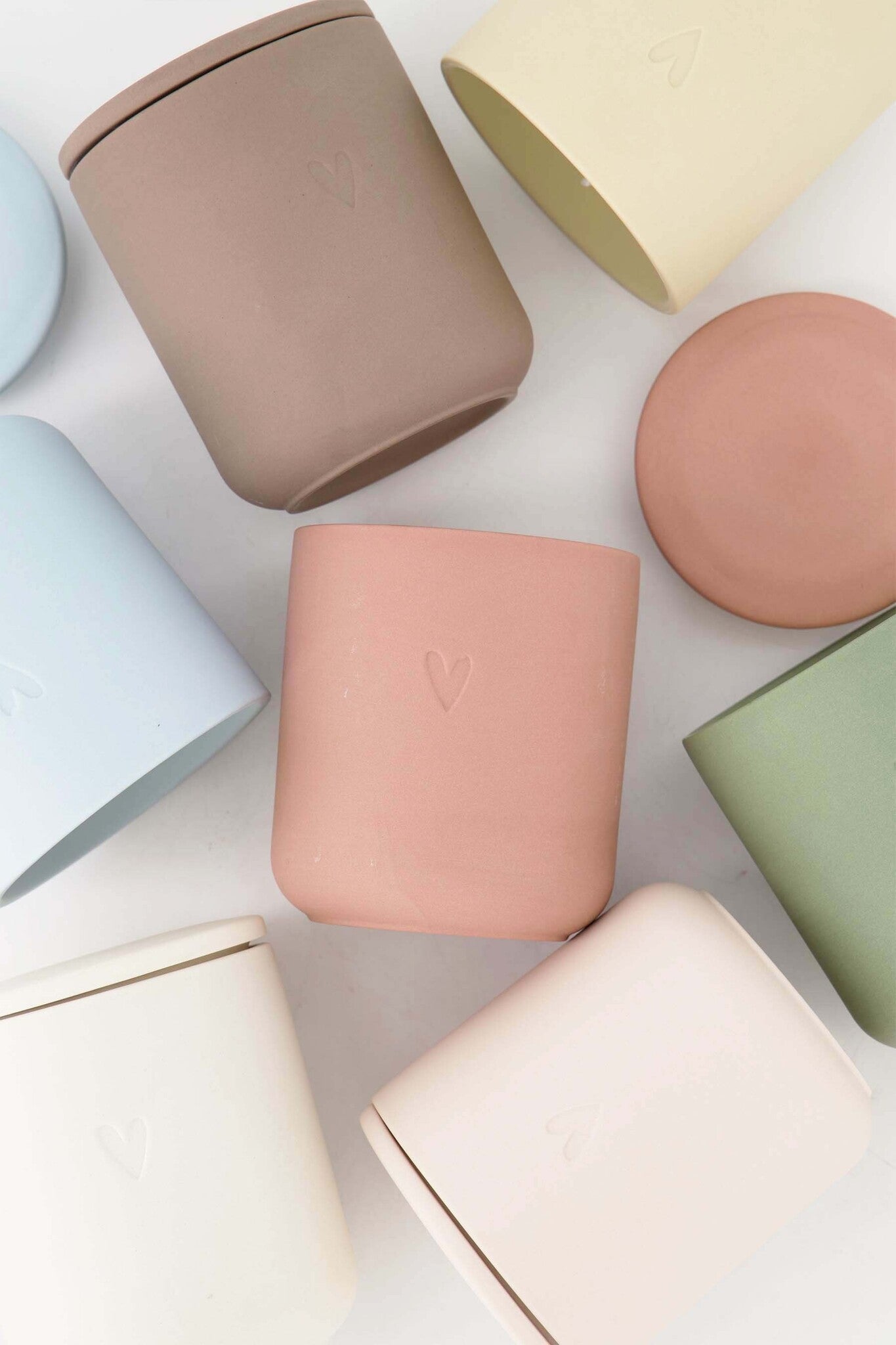 Zusss | Geurkaars keramiek hartje groen