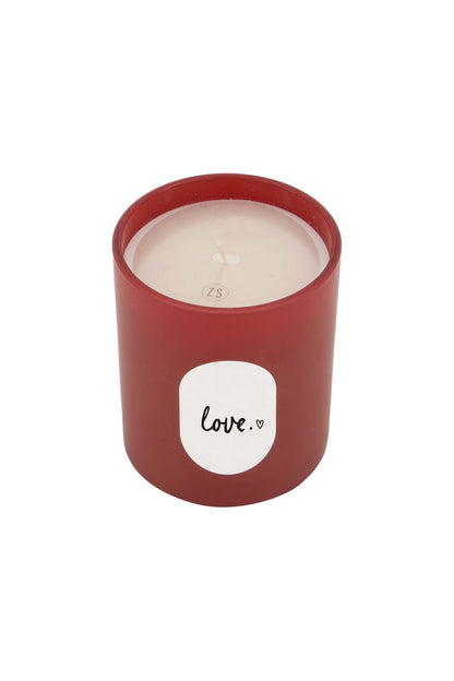 Zusss | Duftkerze aus Glas, rot