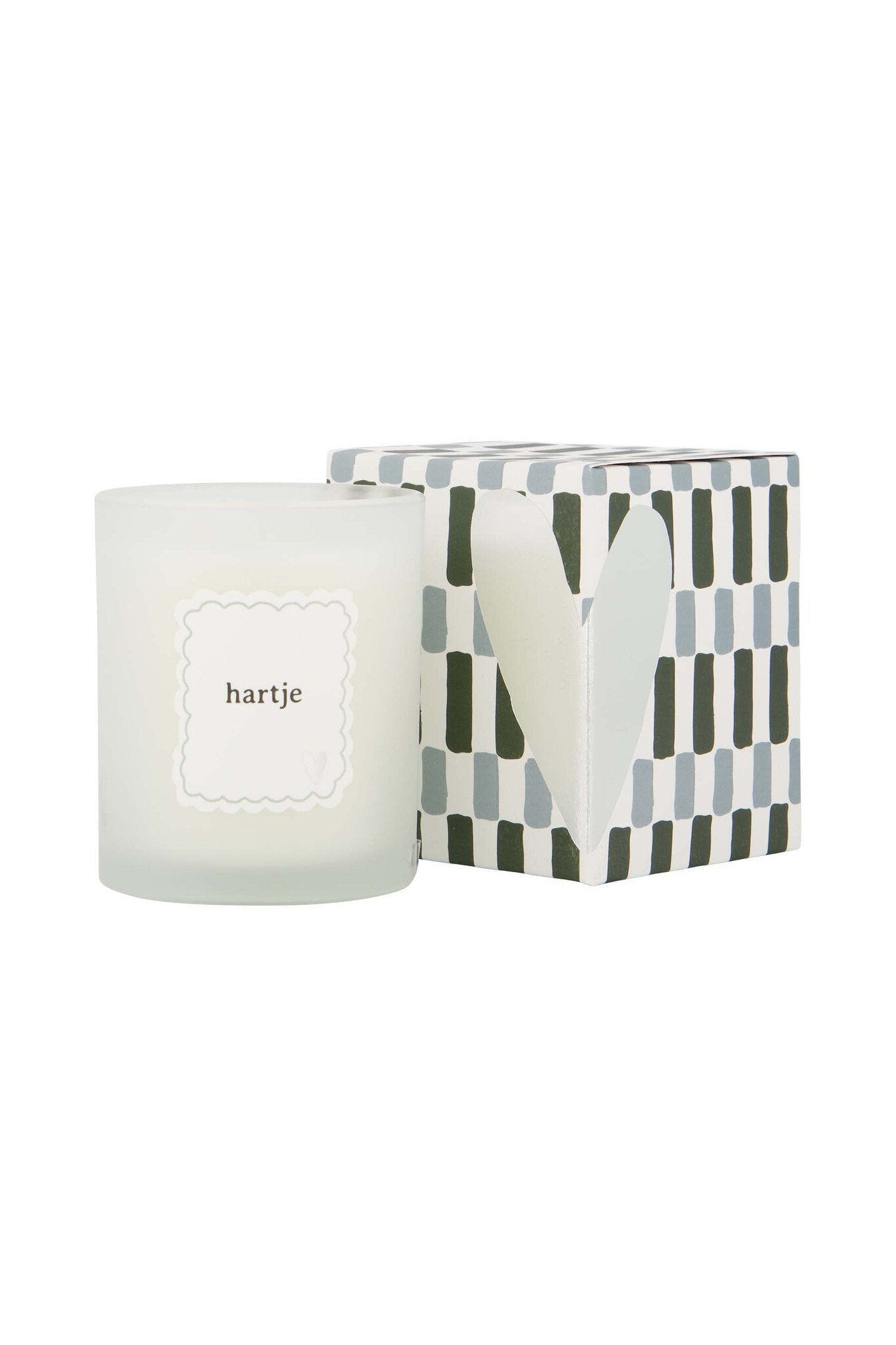 Zusss | Duftkerze im Glas in grün/grauer Schachtel