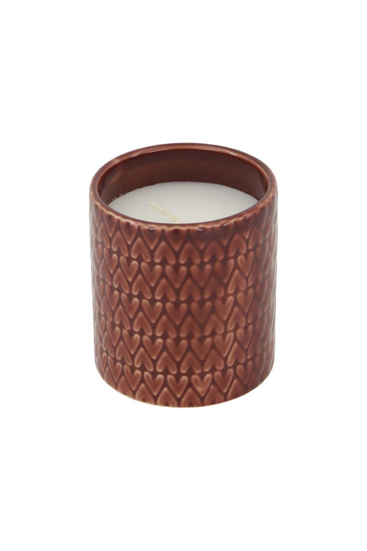 Zusss | Geurkaars keramiek hartjes port