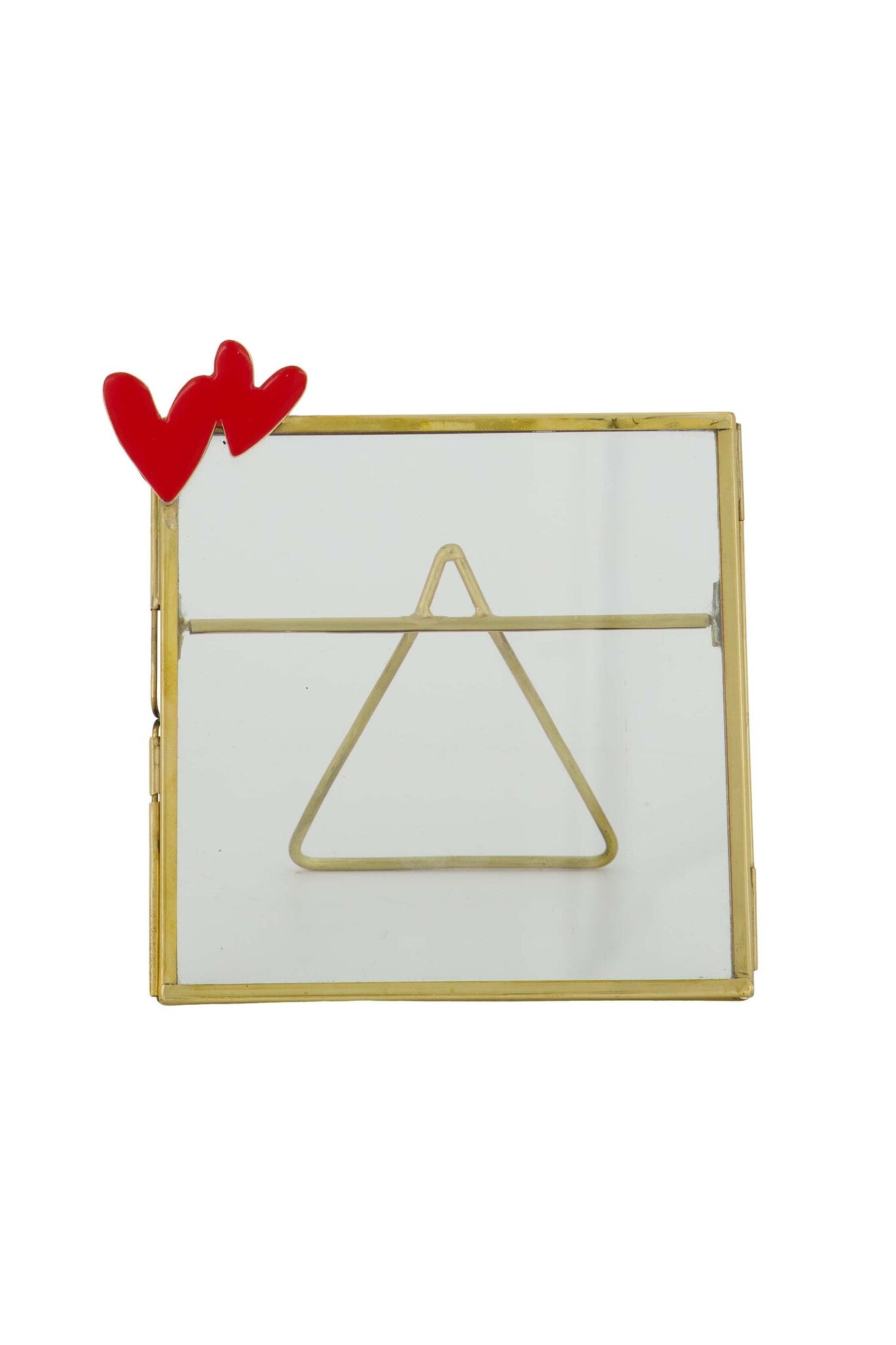 Zusss | Fotolijstje metaal hartjes rood/goud