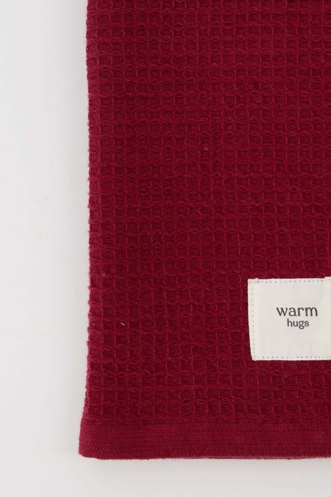 Zusss | Gästehandtuch Warme Umarmungen Dunkelrot