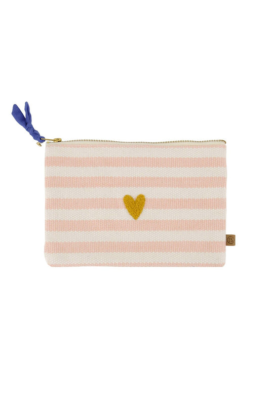 Zusss | Toilettas hartje streep roze