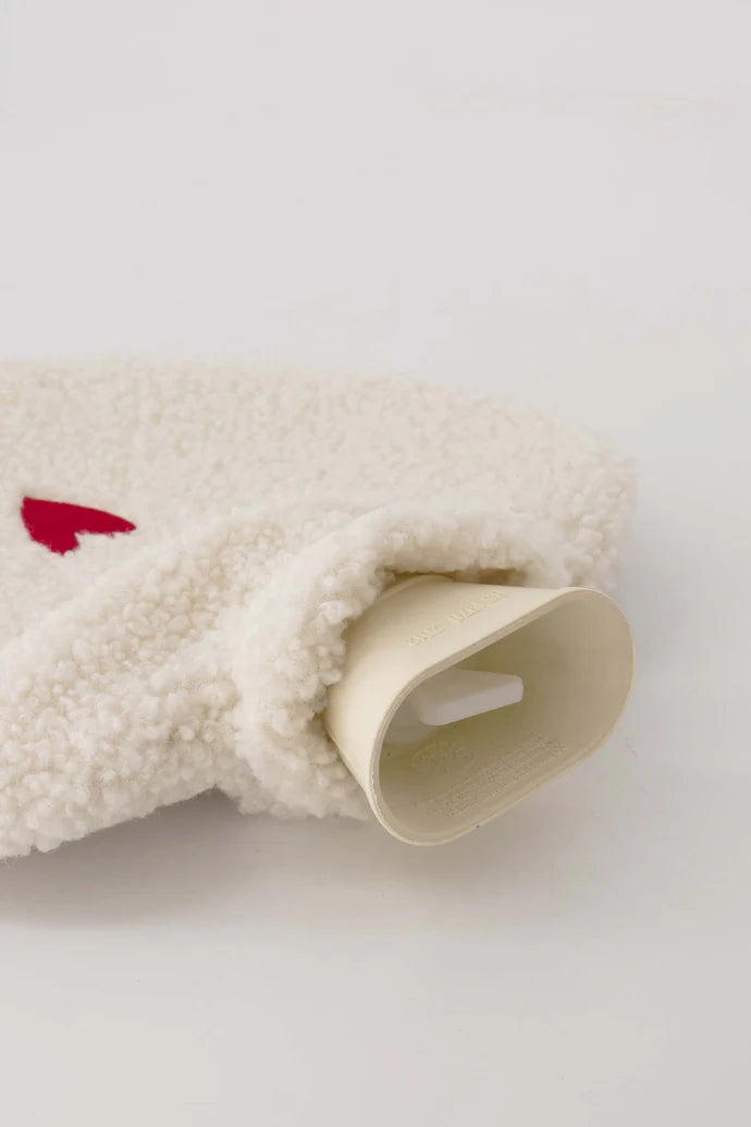 Zusss | Kruik in hartvorm teddy wit