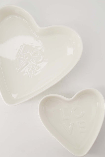 Zusss | Ovenschaal keramiek hartvorm love groot