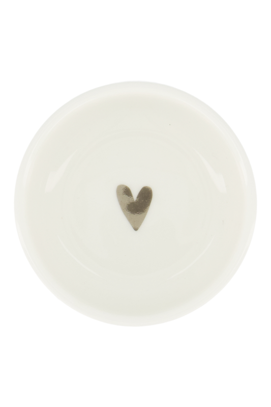 Zusss | Dipschaaltje hartje wit/zilver