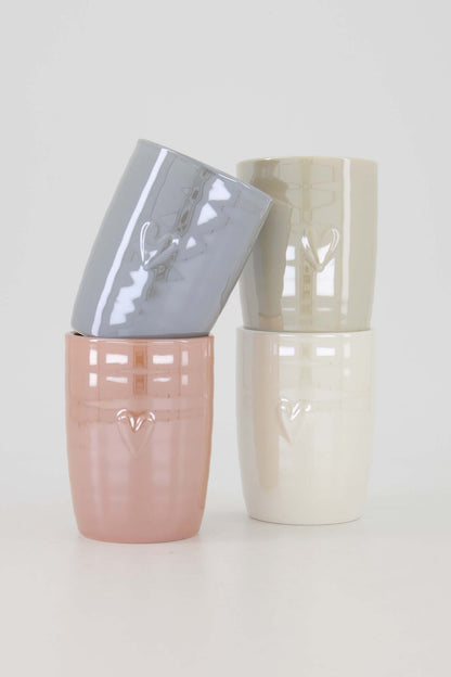 Zusss | Koffiemok parelmoer hartje roze