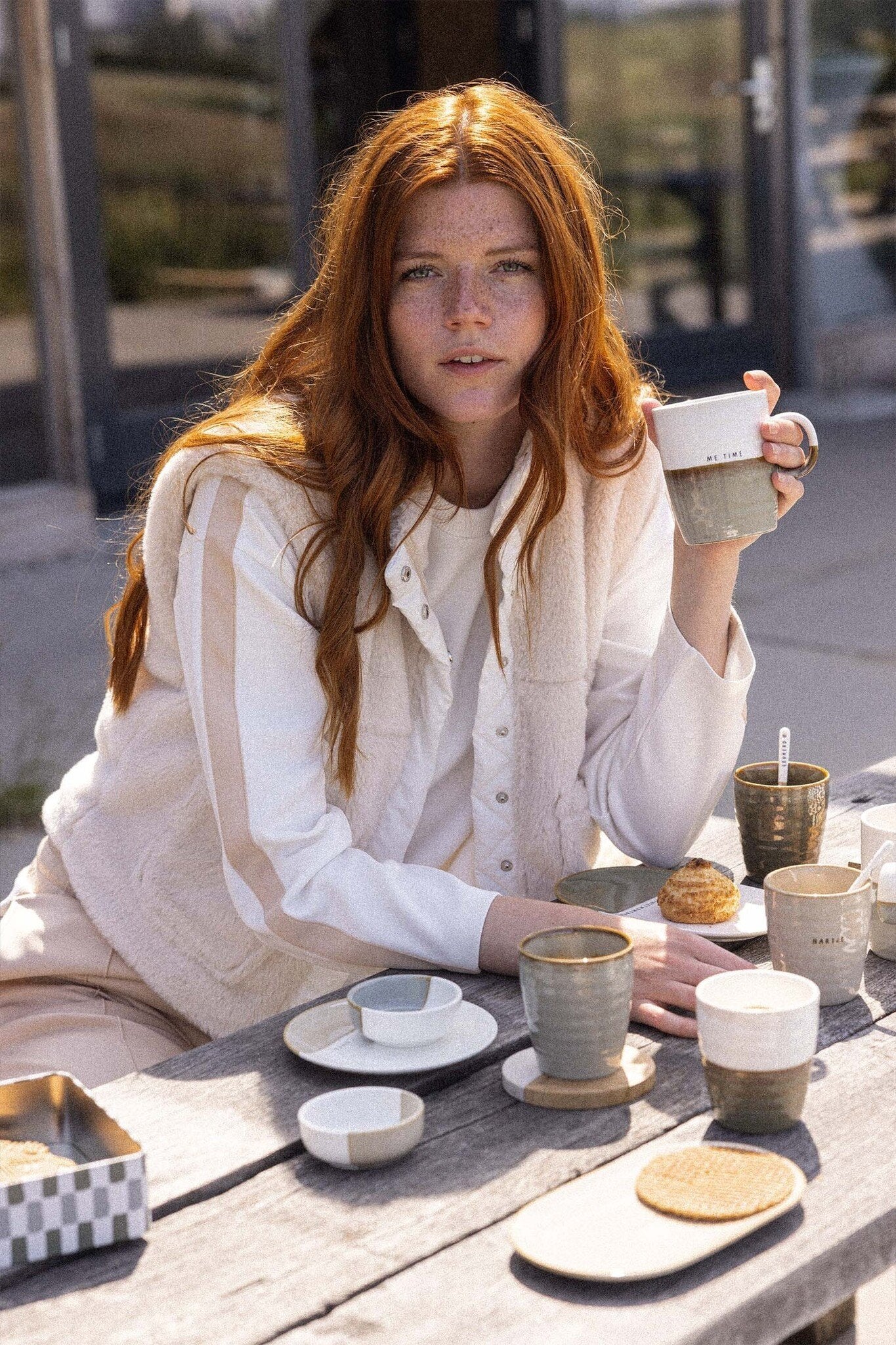 Zusss | Koffiemok darling grijsblauw