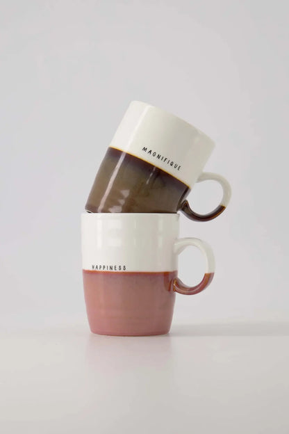 Zusss | Teetasse Glück Burgunderrot